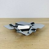 Chromed stainless steel designer ashtray