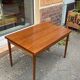 Vintage dining table from the 60s in extendable teak