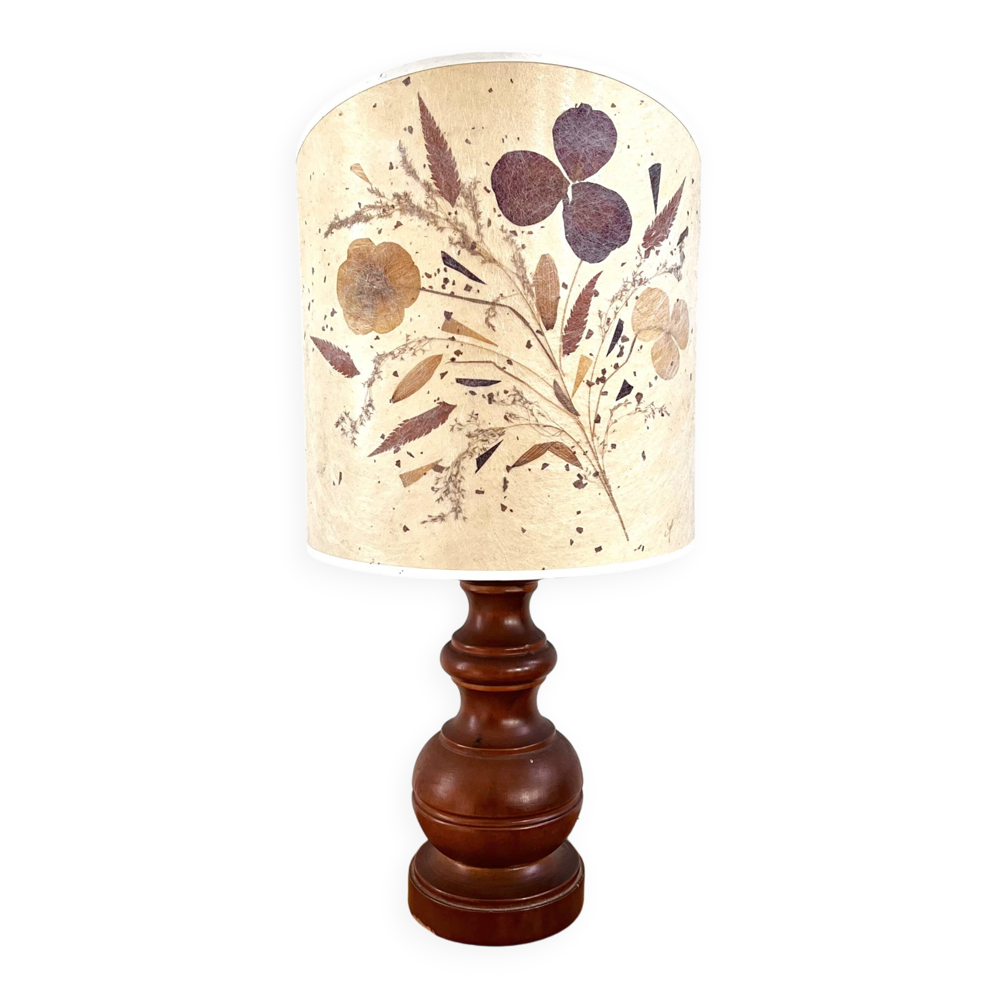 Lampe herbier années 70