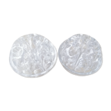 Lot of 2 glass flower spades