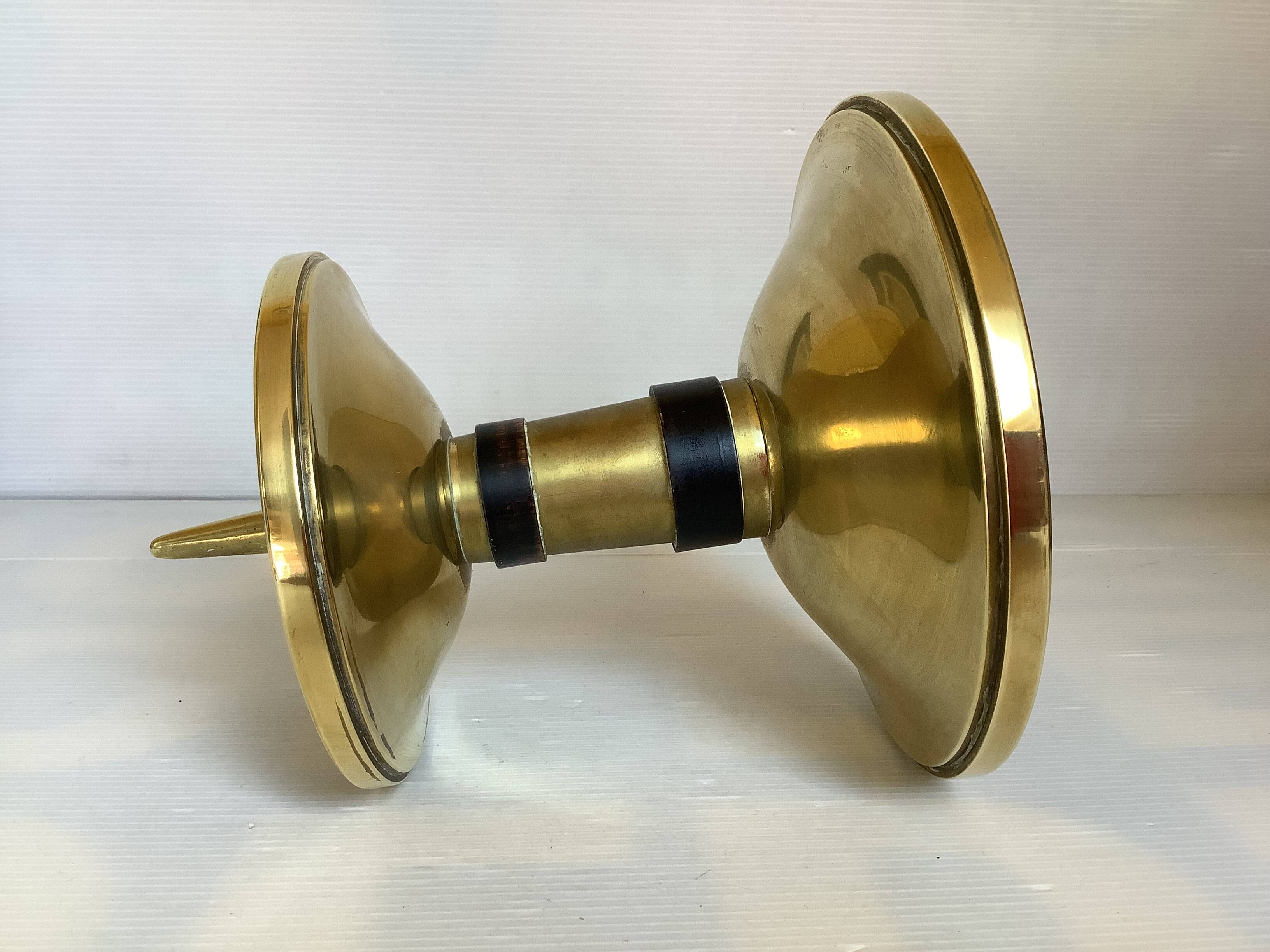 Large brass candle holder