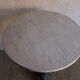 Round white marble bistro table