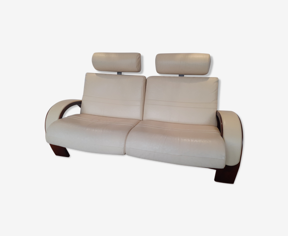 Nelo leather sofa for Roche Bobois Scandinavian