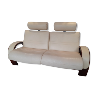 Canapé cuir Nelo pour Roche bobois scandinave