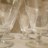 6 crystal water glasses