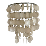 Mother-of-pearl tassel wall lamp from the 60s and 70s