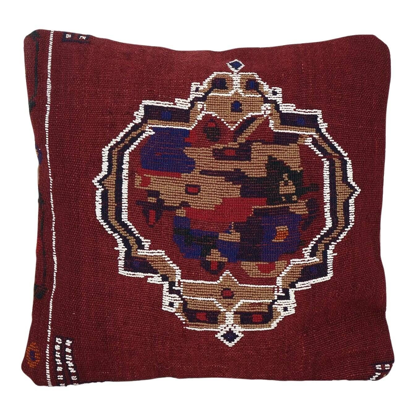 Housse de coussin kilim vintage 43x43 cm