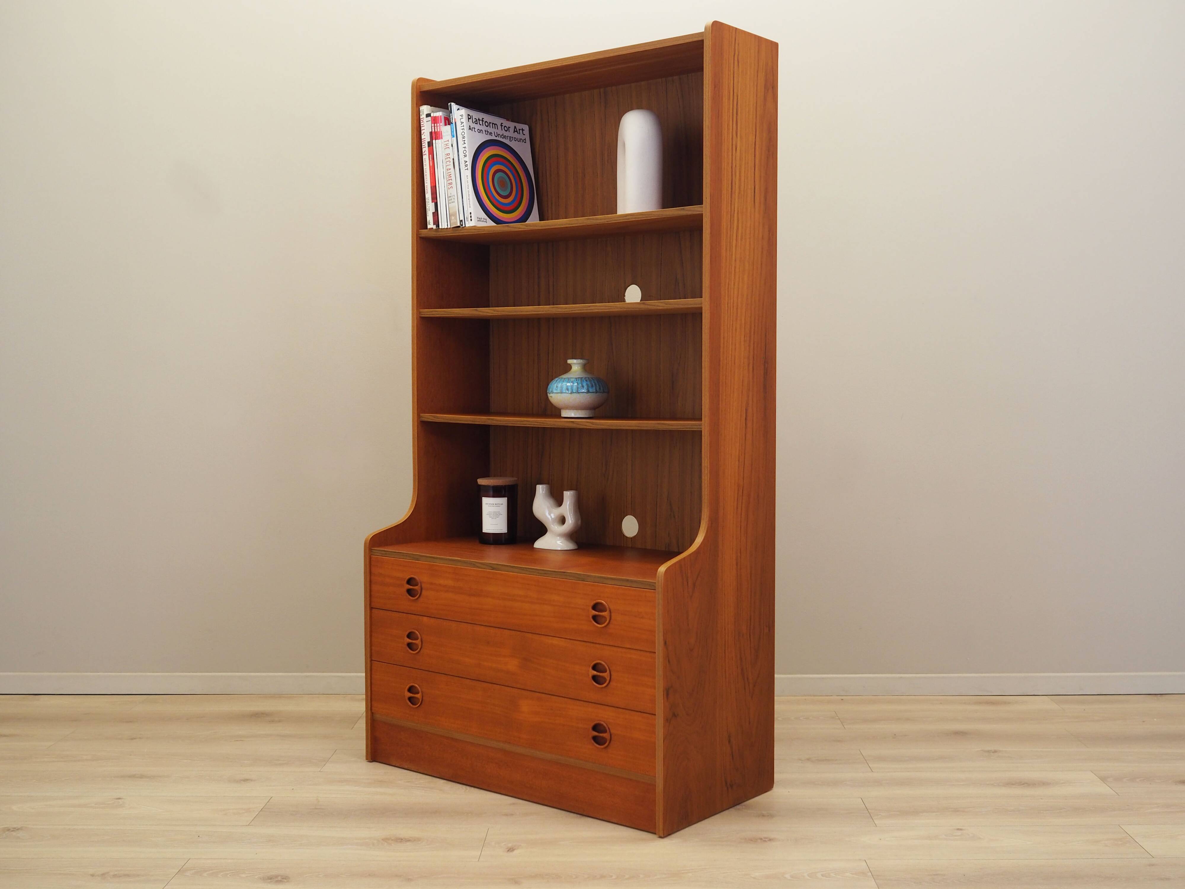 Teak bookcase, Danish design, 1960s, production: Denmark