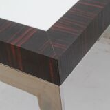 Design Cube Table in Chrom Rosewood 81cm
