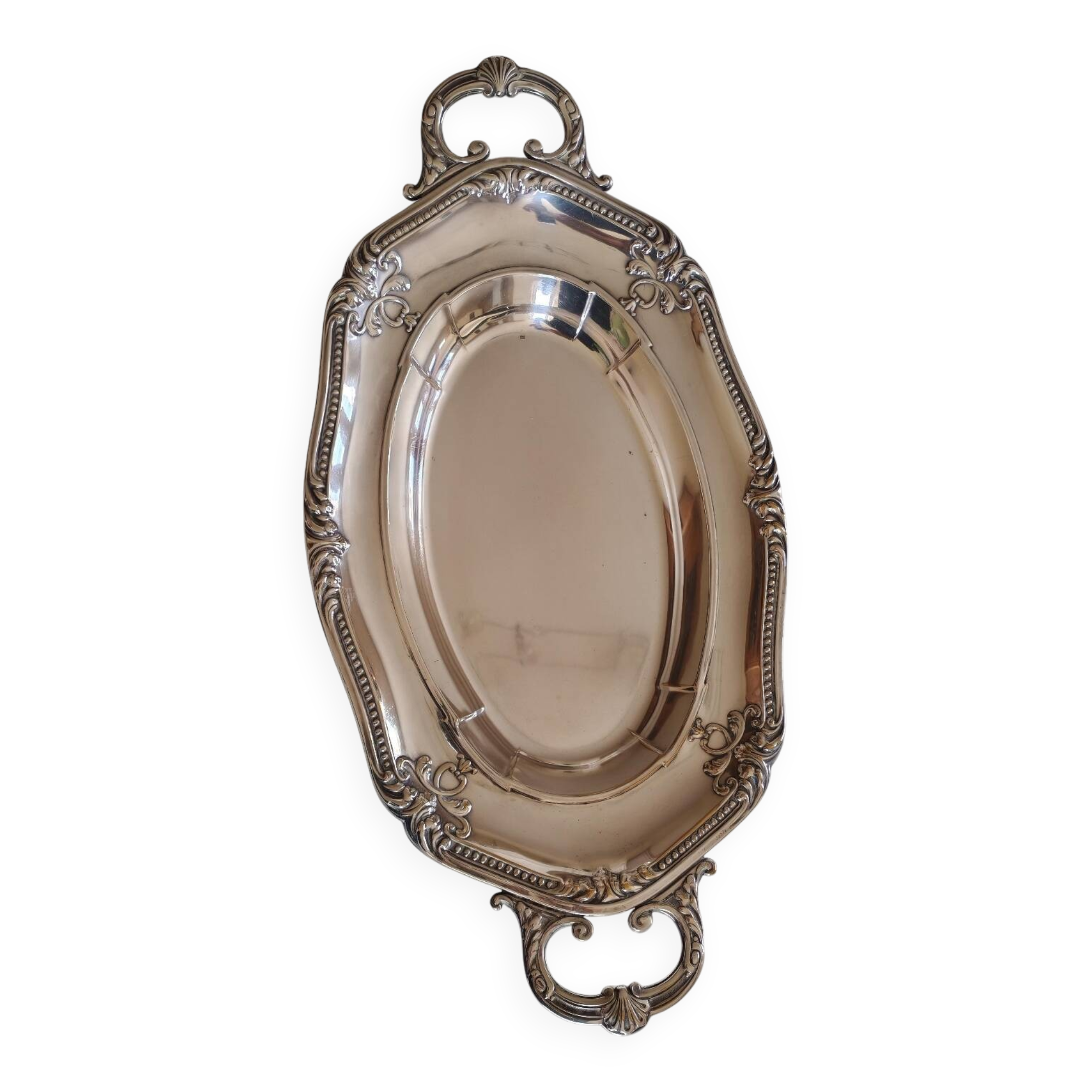 Silver-plated vegetable dish