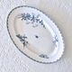 Very large 19th century iron earth dish Sarreguemines "Carmen" butterfly and flowers