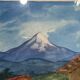 Old painting, Mexican landscape, signed XX century