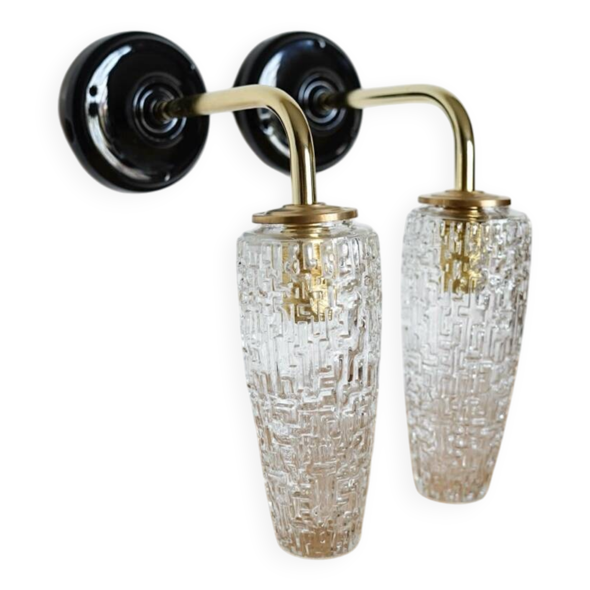 Pair of tulip wall lights