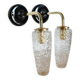 Pair of tulip wall lights