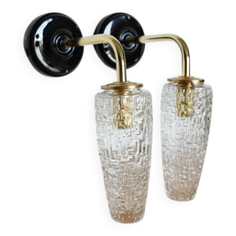 Pair of tulip wall lights