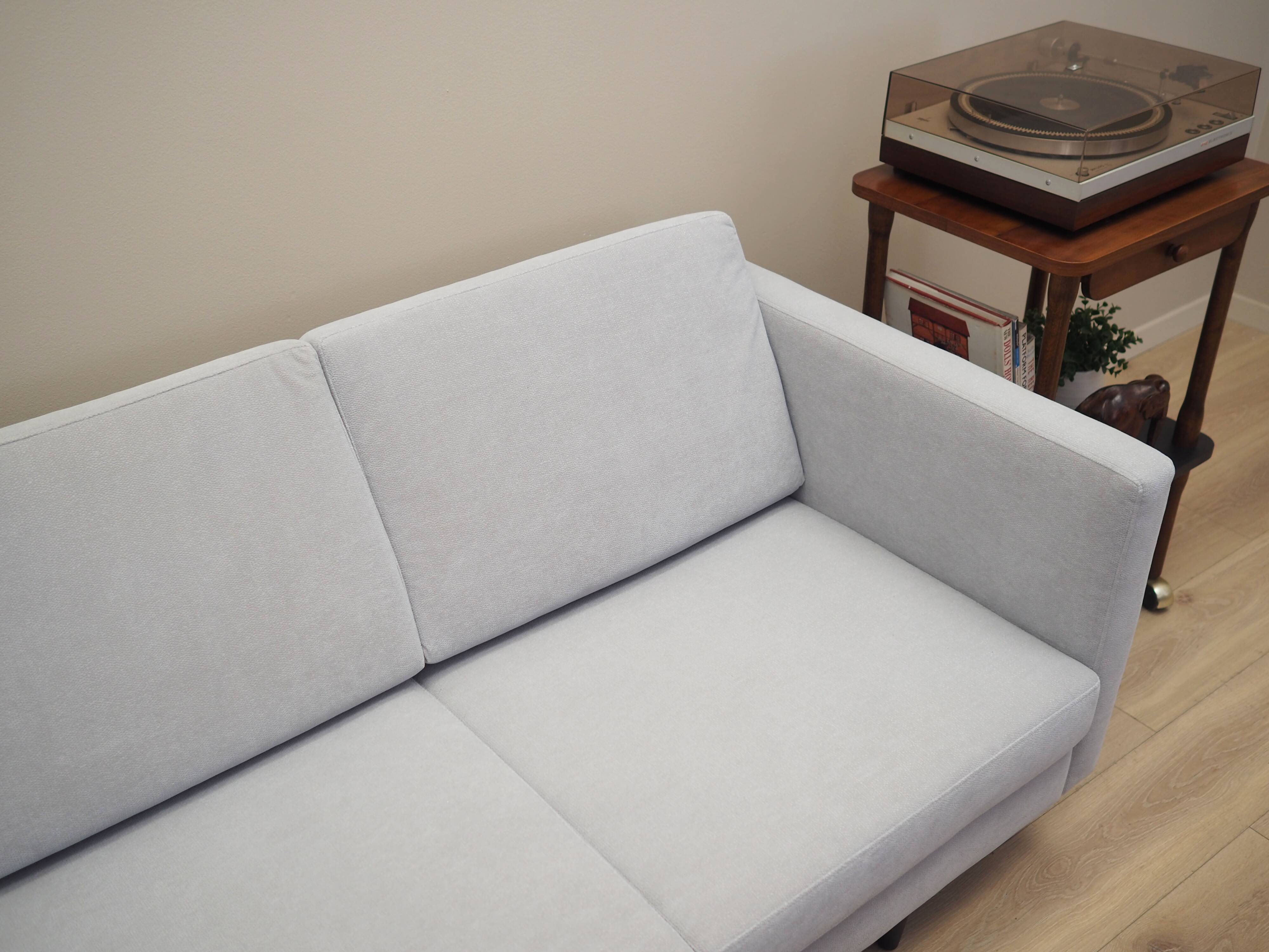 Grey corner sofa, Danish design, 1990s, production: Denmark