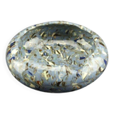 Gerbino, Vallauris, blue ashtray in mosaic earth