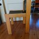 4 Ibisco wood and leather chairs