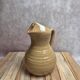 Vintage beige glazed stoneware jug – original shape