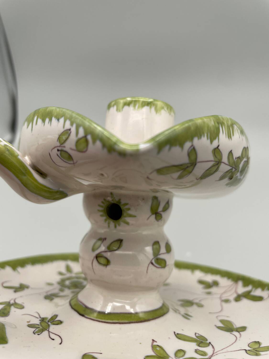 Martres-Tolosane hand candlestick, signed