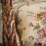 Fauteuil sculpté style Louis XVI