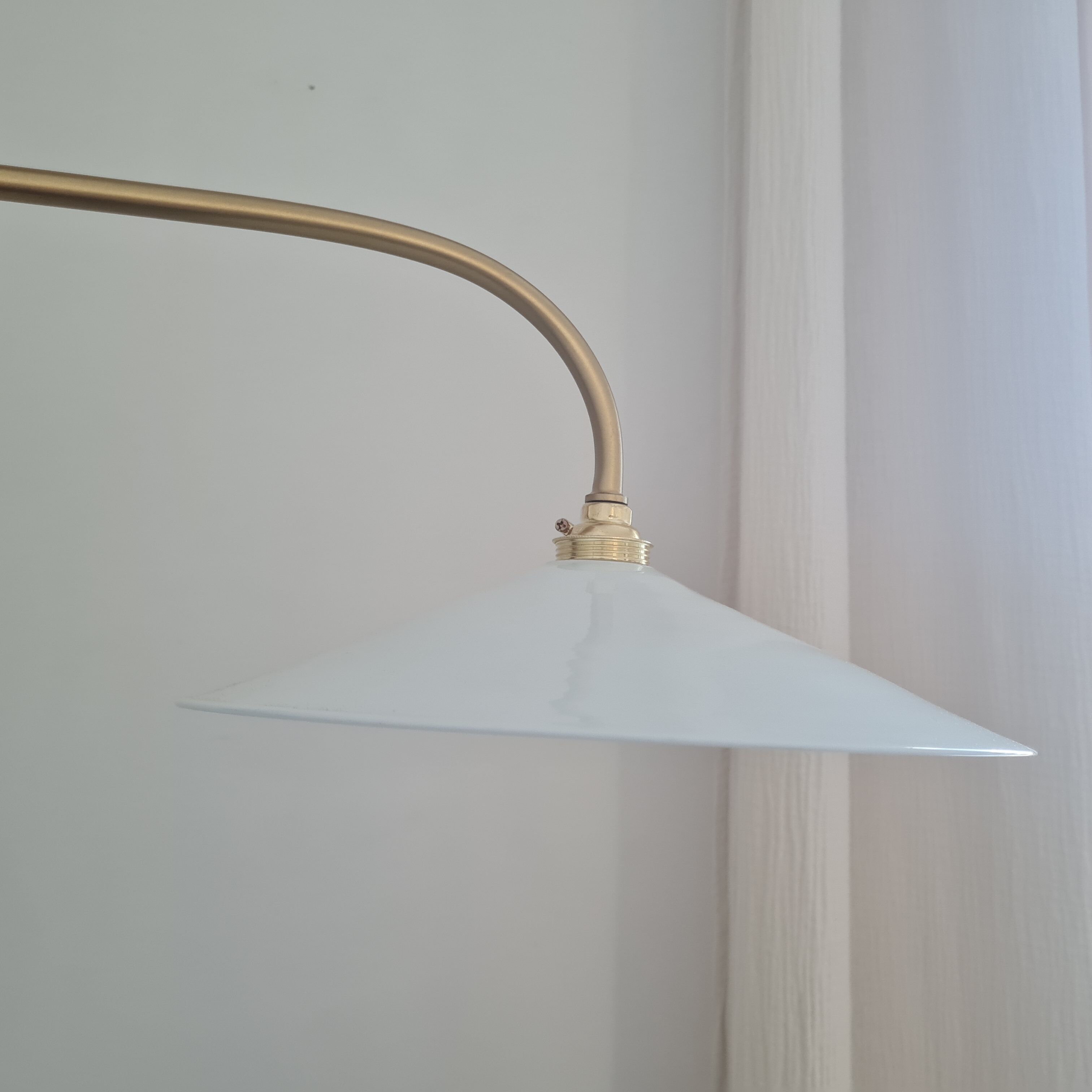Pair of opaline wall lamps