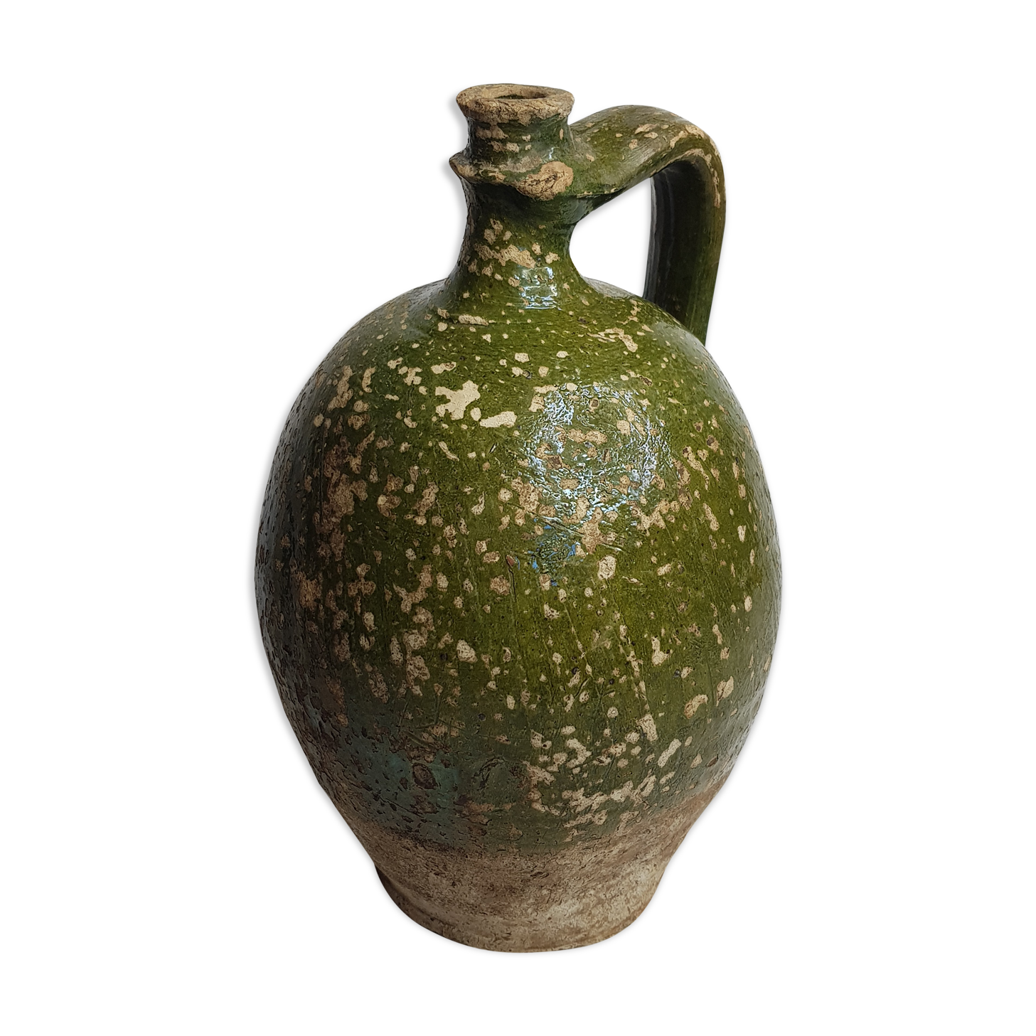 Old glazed terracotta jar, 33 cm