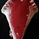 Vase cornet bouquetière barbotine rose oiseau et fleurs