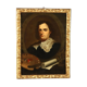 Peinture ancienne Portrait d’un peintre, huile sur toile, XVIIIe siècle