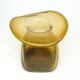 Hat vase, mid-century modern, glass, Poland, 1970s