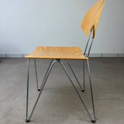 6 Mikado chairs 1800, stackable, design by Walter Leeman for Kusck&co.