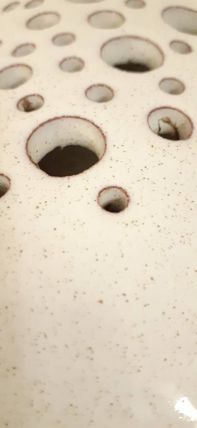 Pebble ceramic flower pick Jean Fradin 70's