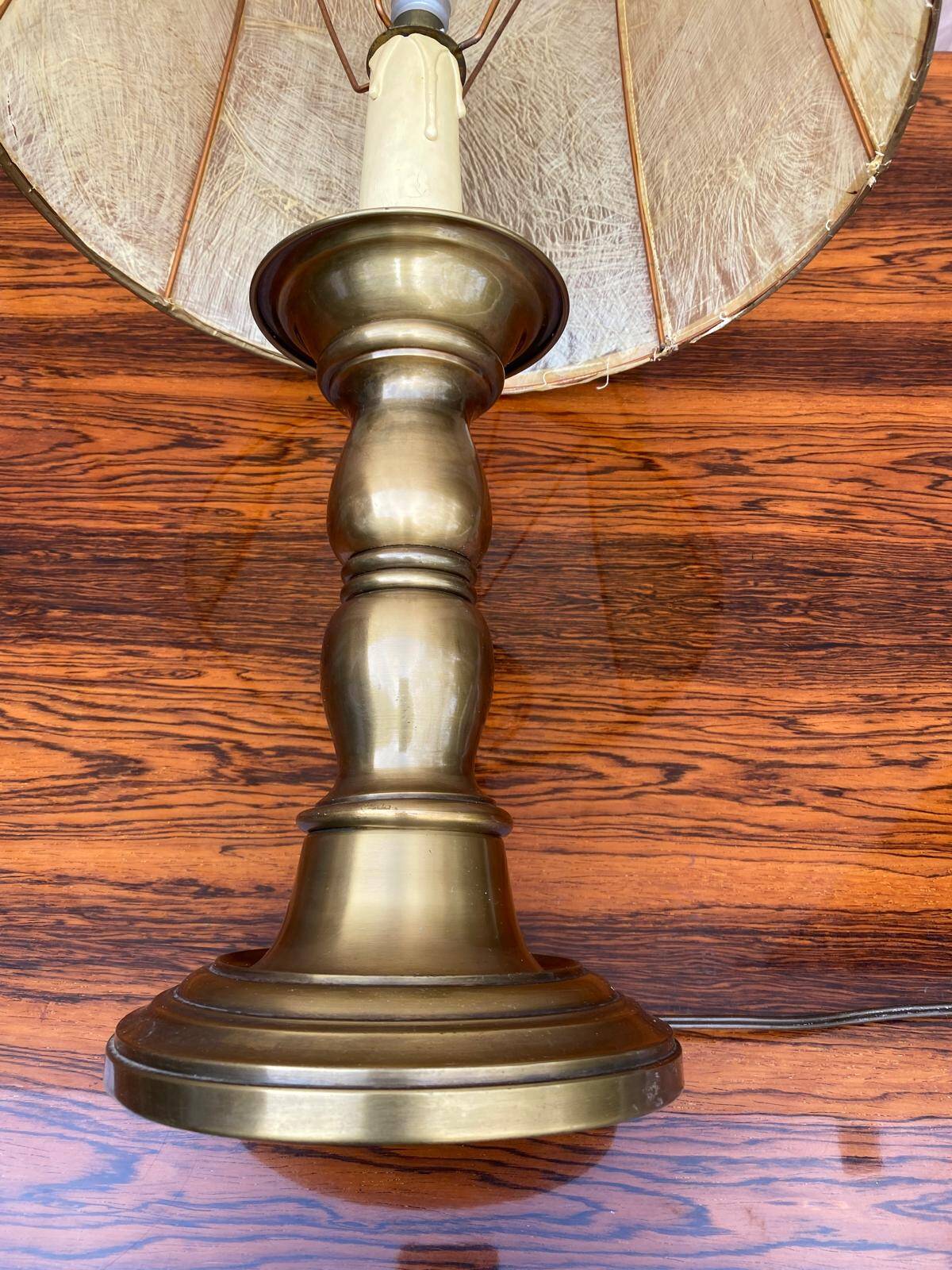 Vintage lamp in gilded bronze