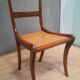 Caned chair from the nineteenth century.