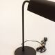 Desk lamp, reading light in black metal, Amilux, 1960s