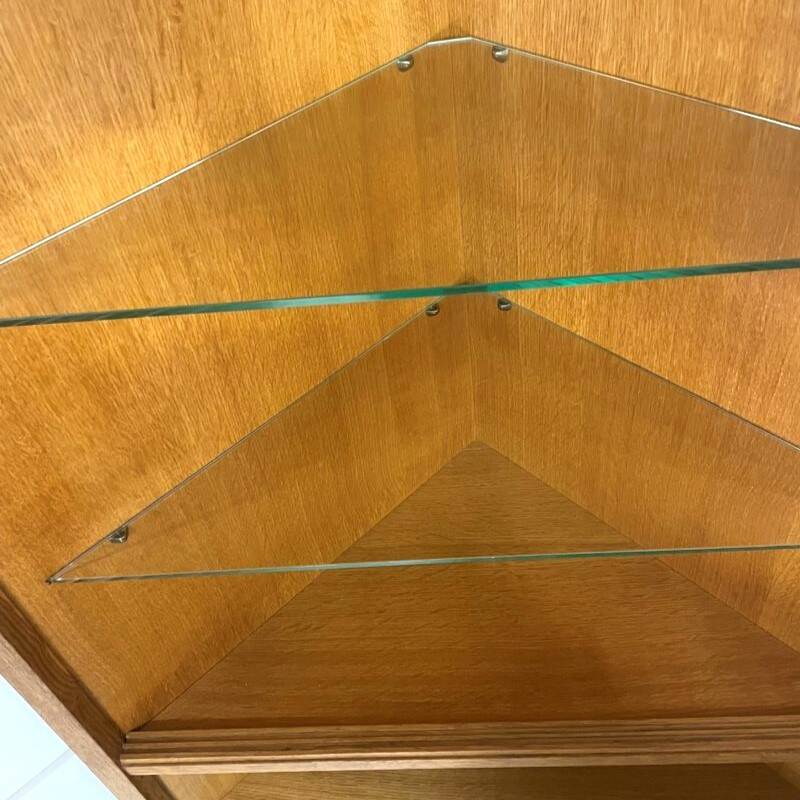 Vintage corner display bookshelf
