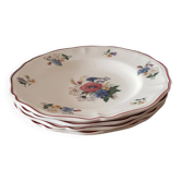 Lot de 4 assiettes creuses Sarreguemines Agreste