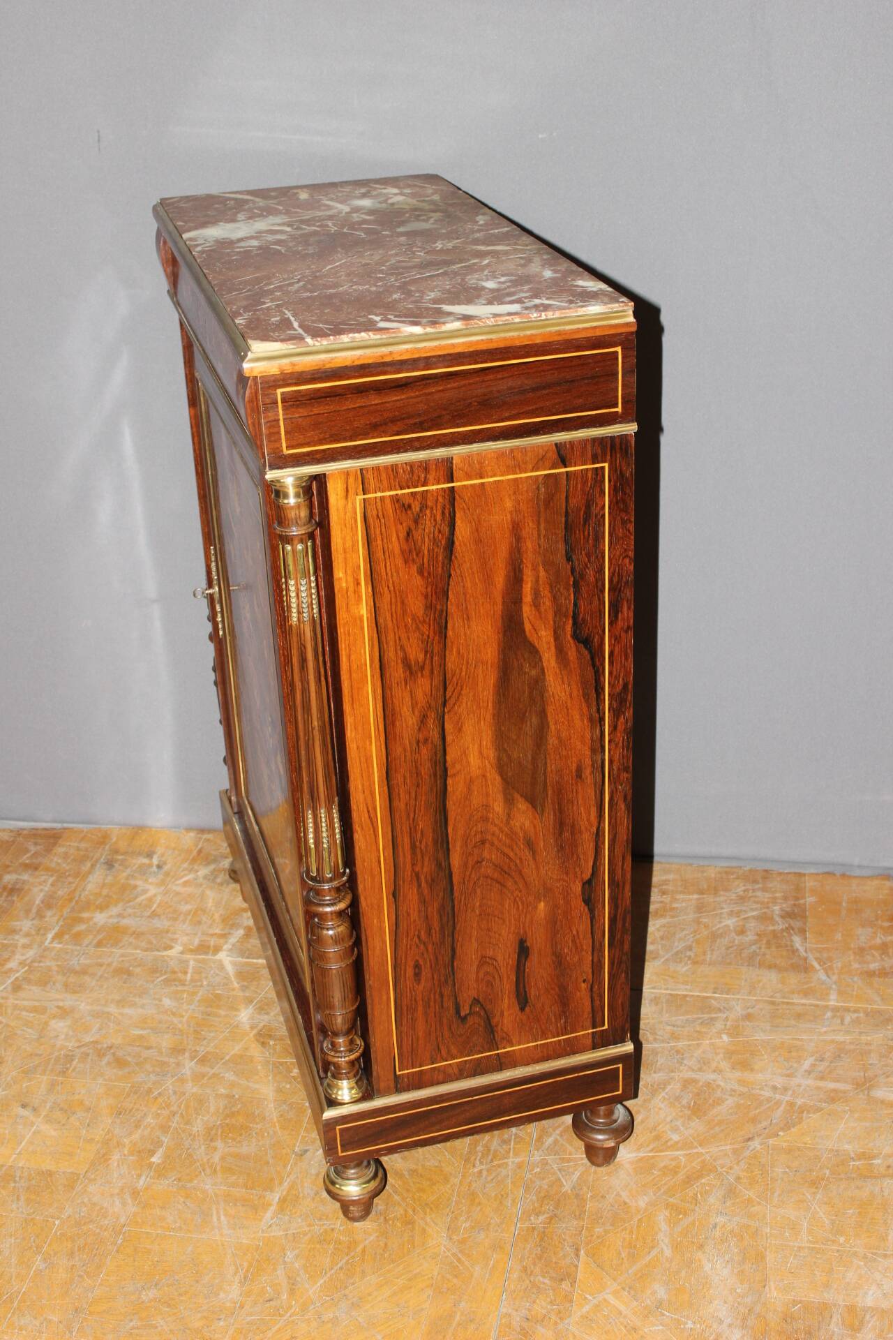 Napoleon III Support Buffet in 19th century marquetry