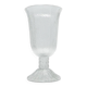 Cora vase, mid-century modern, transparent glass, Ząbkowice, Poland, 1970s
