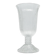 Cora vase, mid-century modern, transparent glass, Ząbkowice, Poland, 1970s