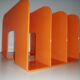 Vintage style orange plastic magazine door
