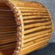 Pot cover basket Art-popular bamboo and scoubidou 50s