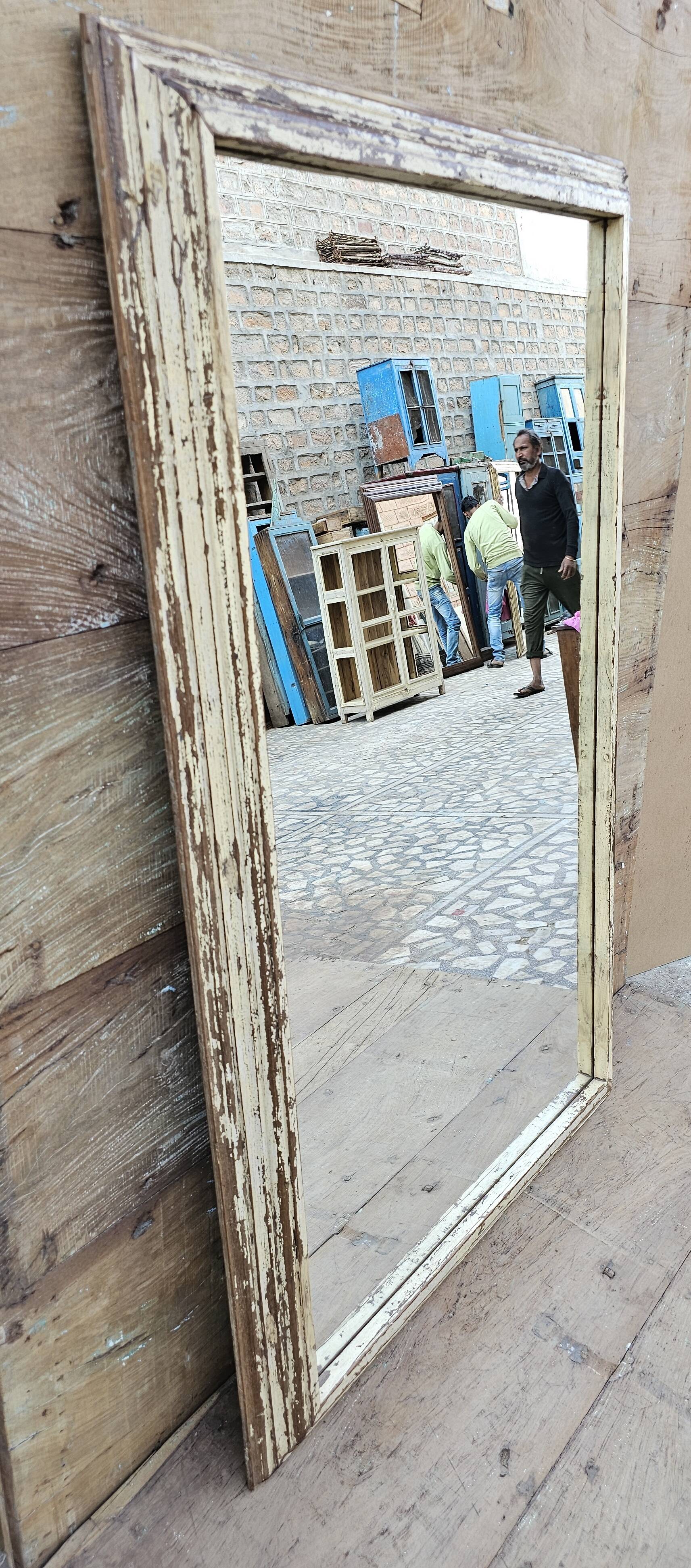Teak mirror from Burma