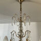 Girandole chandelier with crystal drops from the 60s and 70s