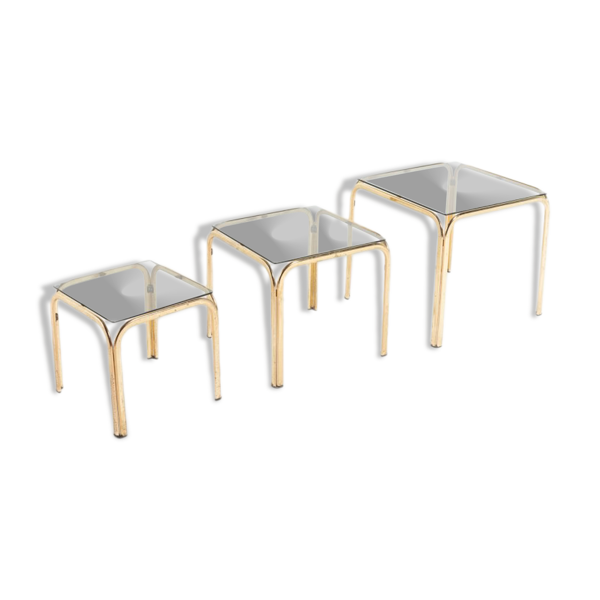 Tables d'appoint gigognes italiennes modernes, 1970