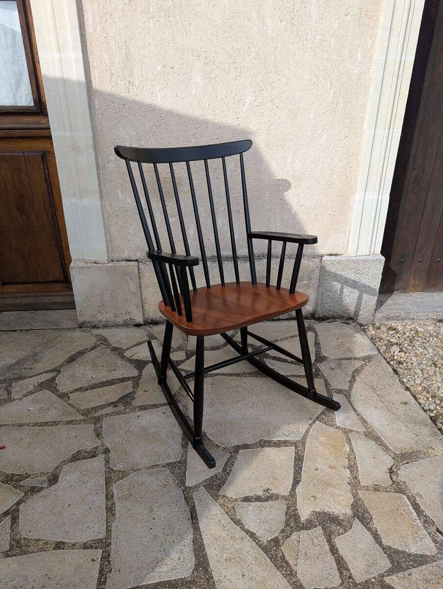 Vintage Scandinavian rocking chair