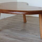 Vintage "bean" coffee table in solid wood, 1960