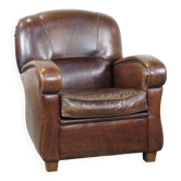 Fauteuil en cuir de mouton