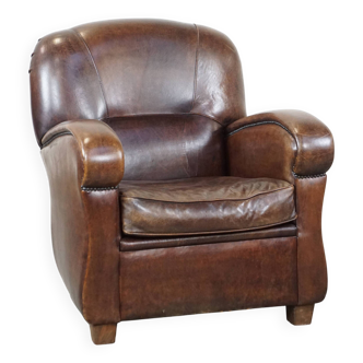 Fauteuil en cuir de mouton