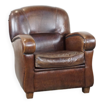 Fauteuil en cuir de mouton